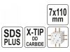 YATO Kőzetfúró 7 x 110/50 mm négyélű SDS-Plus