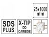 YATO Kőzetfúró 25 x 1000/930 mm négyélű SDS-Plus