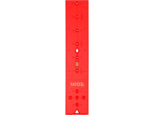 YATO Zsanér fúrósablon 270 x 55 x 3,6 mm libellás