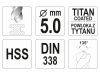 YATO Csigafúró 5,0 x 86/52 mm HSS-TiN