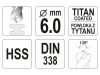 YATO Csigafúró 6,0 x 93/57 mm HSS-TiN