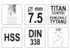 YATO Csigafúró 7,5 x 109/69 mm HSS-TiN