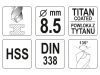 YATO Csigafúró 8,5 x 117/75 mm HSS-TiN