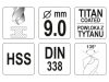 YATO Csigafúró 9,0 x 125/81 mm HSS-TiN