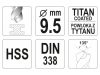 YATO Csigafúró 9,5 x 125/81 mm HSS-TiN