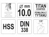 YATO Csigafúró 10,0 x 133/87 mm HSS-TiN