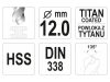 YATO Csigafúró 12,0 x 151/101 mm HSS-TiN