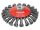 YATO Döntött sodrott körkefe M14 125 mm inox