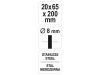 YATO Csapos csőkefe 20 mm inox