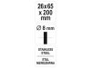 YATO Csapos csőkefe 26 mm inox