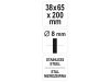 YATO Csapos csőkefe 38 mm inox