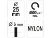 YATO Csapos ecsetkefe 25 mm nylon