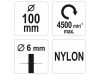 YATO Csapos körkefe 100 mm nylon