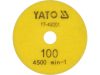 YATO Tépőzáras gyémánt csiszoló és polírozókorong 100 mm / P100 vizes/száraz