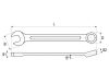 YATO Csillag-villáskulcs 5/8" / 210 mm CrV