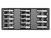 YATO Hosszú dugókulcs készlet 14 részes 1/2" 8-21 mm (fiókbetét)
