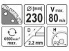 YATO Gyémánt vágókorong 230 x 2,2 x 10 x 22,2 mm szegmentált