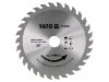 YATO Fűrésztárcsa fához 140 x 20 x 2,0 mm / 30T