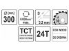 YATO Fűrésztárcsa fához 300 x 30 x 2,0 mm / 24T