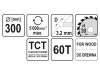 YATO Fűrésztárcsa fához 300 x 30 x 2,0 mm / 60T
