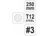 YATO Kerek reszelő 250 mm / #3 finom