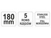 YATO Drótkefe 180 mm 5 soros inox