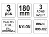 YATO Drótkefe készlet 3 részes 180 mm műanyag nyéllel