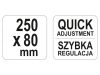 YATO Gyorscsavarszorító 250 x 80 mm nagy szorítóerővel