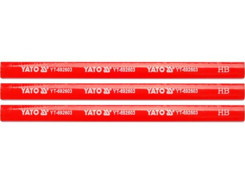 YATO Ácsceruza 175 mm fára piros (3 db)