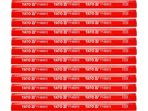 YATO Ácsceruza 175 mm fára piros (12 db)