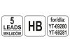 YATO Ácsceruza grafit betét 110 mm szürke HB (5 db/cs)