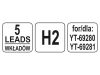 YATO Ácsceruza grafit betét 110 mm szürke H2 (5 db/cs)