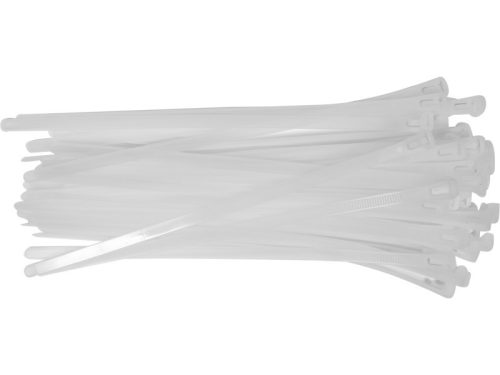 YATO Kioldható kábelkötegelő 7,6 x 250 mm fehér (100 db)