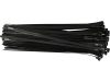 YATO Kioldható kábelkötegelő 7,6 x 300 mm fekete (100 db)