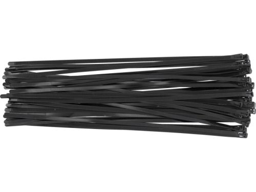 YATO Kioldható kábelkötegelő 7,6 x 450 mm fekete (100 db)
