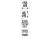 YATO Profilsablon fém 150 x 46 mm