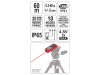 YATO Lézeres távolságmérő 0,2-60 m IP65