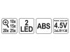 YATO Fejpántos nagyító LED világítással 10 x - 25 x