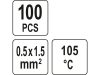 YATO Átlátszó zsugorcső 40 mm/0,5-1,5 mm2 (100 db/cs)