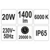 LED fényvető 20 W 1400 Lm YATO