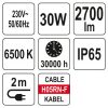 Elektromos LED fényvető állvánnyal 30W YATO