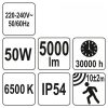 Elektromos LED fényvető mozgásérzékelős 50W YATO