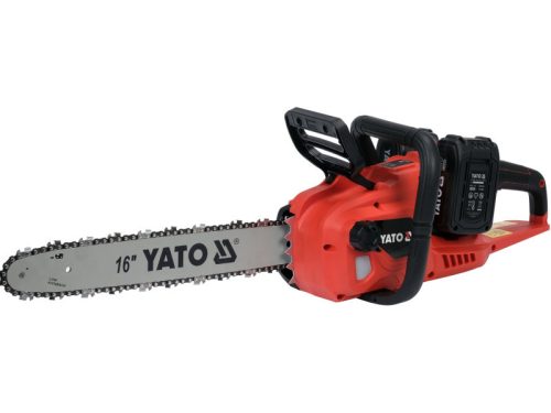 YATO Akkus láncfűrész 16" 2 x 18 V (2 x 4,0 Ah akku + töltő)