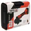 YATO Akkus sarokcsiszoló 125 mm szénkefe nélküli 18 V Li-Ion (1 x 3,0 Ah akku + töltő)