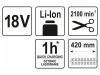 YATO Akkus lombnyíró 207-2740 mm 18 V Li-Ion (akku és töltő nélkül)