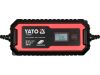 YATO Akkumulátor töltő 6/12 V 2/8 A max. 200 Ah LCD kijelző