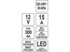 YATO Akkumulátor töltő 12 V / 20 A / max. 300 Ah