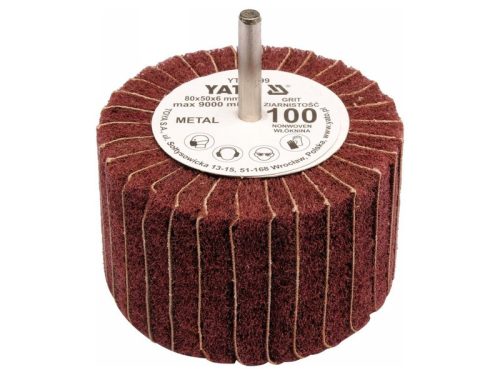 YATO Csapos lamellás csiszolókorong 80 x 50 x 6 mm / P100