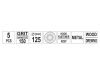 YATO Tépőzáras fíbertárcsa 125 mm / P150 8 lyukas (5 db/cs)