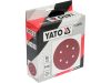 YATO Tépőzáras fíbertárcsa 150 mm / P100 6 lyukas (50 db)
